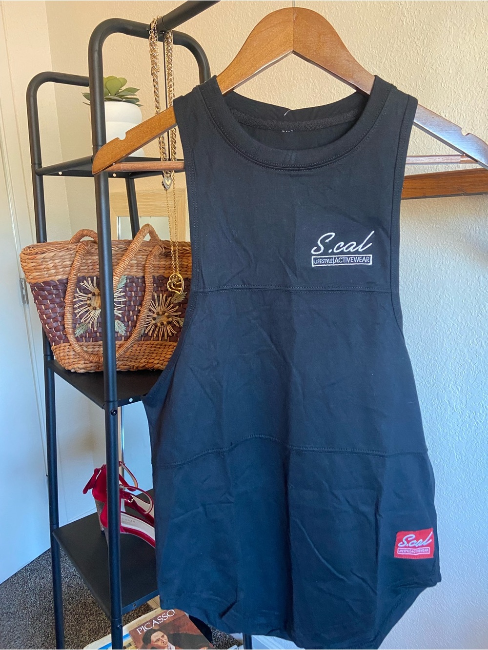 S.cal Black Active Tank Top